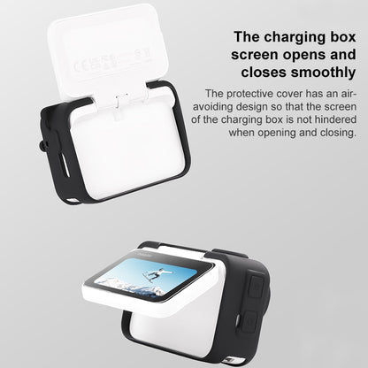 For Insta360 GO 3 Camera Body Charging Case Silicone Case with Lens Cap & Strap