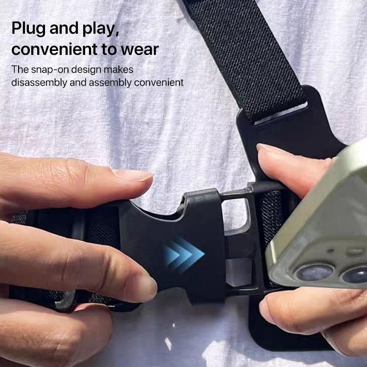 Front Chest Belt Shoulder Strap Mount Holder for GoPro, Insta360, DJI and Other Action Cameras, Front Chest Belt