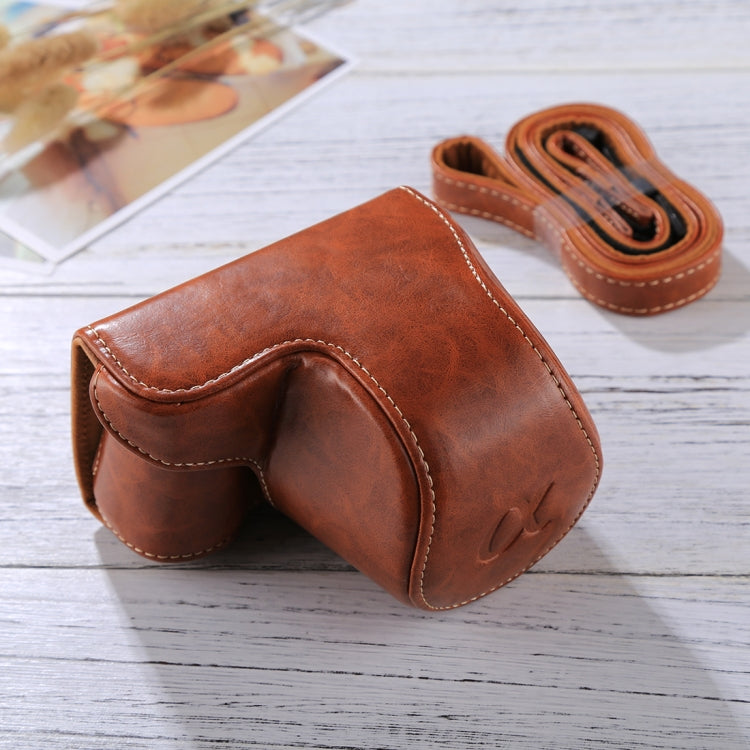 Full Body Camera PU Leather Case Bag with Strap for Sony A5100 / A5000 / NEX-3N (16-50mm / 40.5mm Lens), For Sony A5000, For A5100