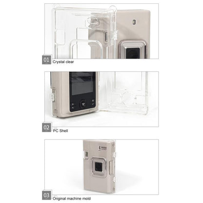 For FUJIFILM instax mini Liplay+ Protective Crystal Shell Case with Shoulder Strap, For FUJIFILM instax mini Liplay+