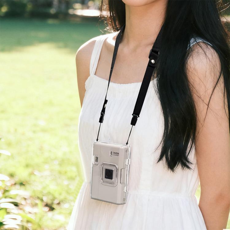 For FUJIFILM instax mini Liplay+ Protective Crystal Shell Case with Shoulder Strap, For FUJIFILM instax mini Liplay+