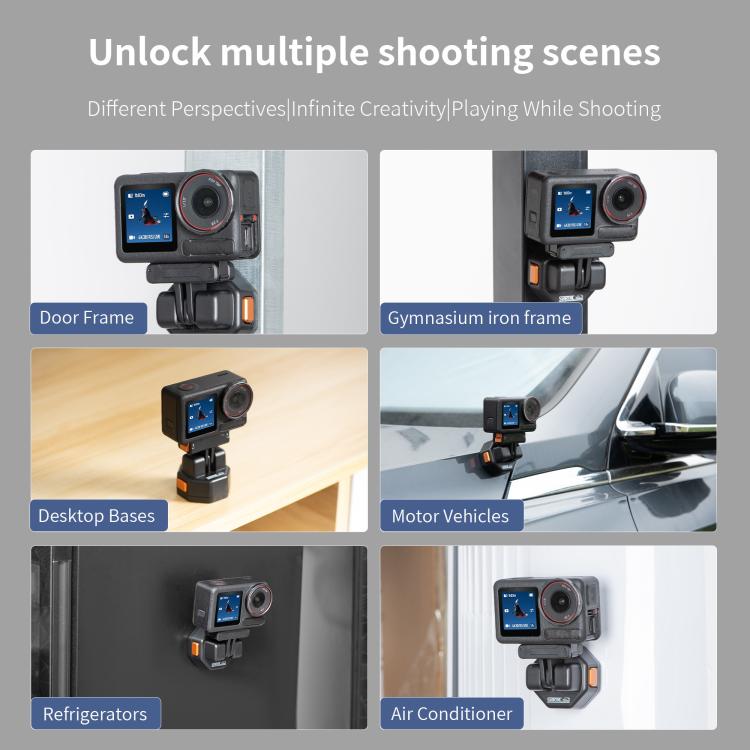 STARTRC VCR Snap-Mag Quick Release Base Mount Adapter For GoPro, Quick Release Base