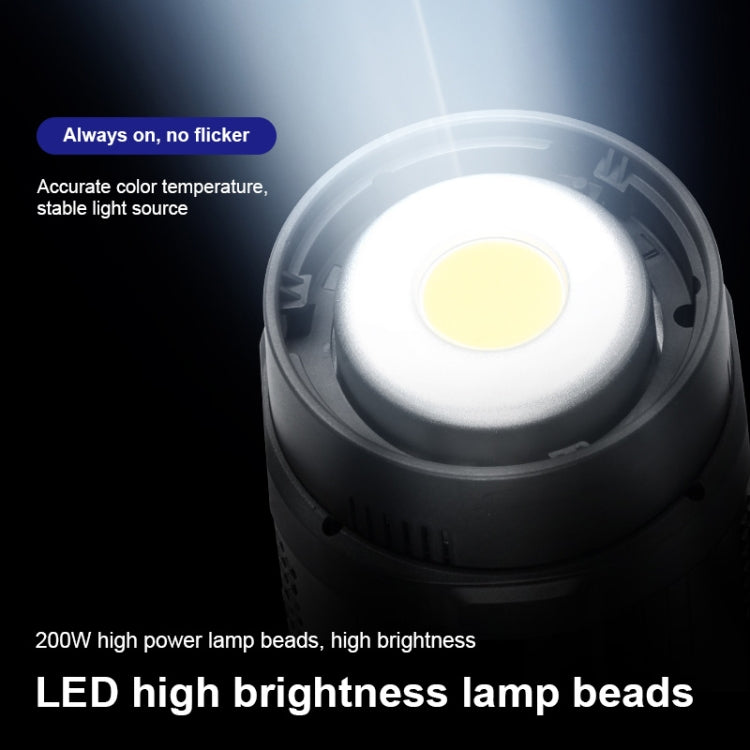 TRIOPO EX-200W Studio Flash Built-in Dissipate Heat System with EX-200III LED Single Light, EX-200W