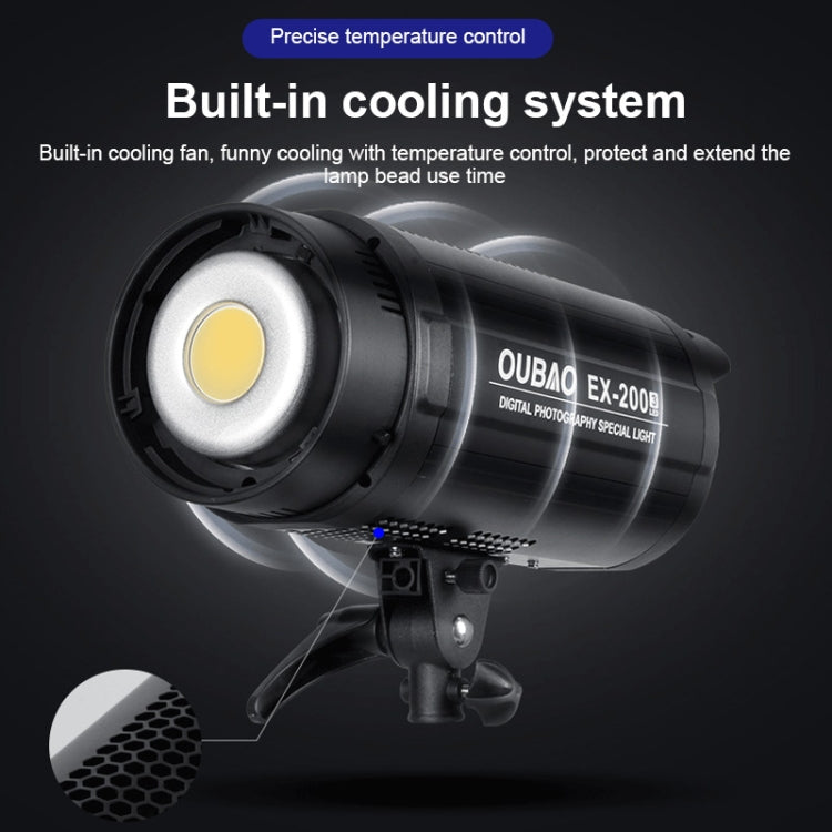 TRIOPO EX-200W Studio Flash Built-in Dissipate Heat System with EX-200III LED Single Light, EX-200W