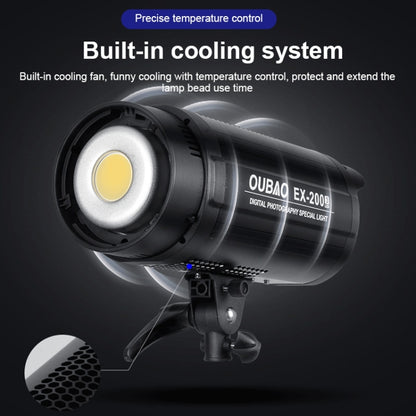 TRIOPO EX-200W Studio Flash Built-in Dissipate Heat System with EX-200III LED Single Light, EX-200W