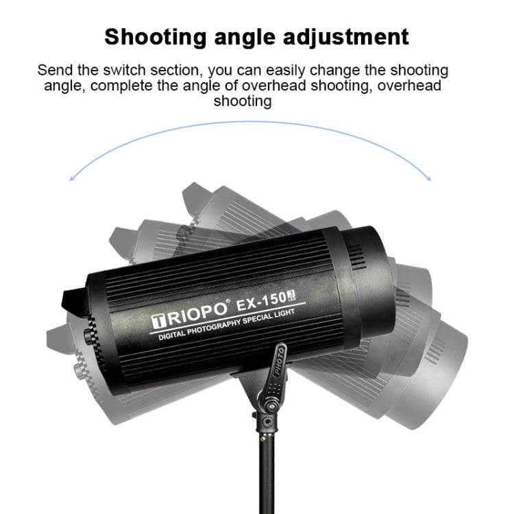 TRIOPO EX-150W Studio Flash Built-in Dissipate Heat System with EX-150III LED Single Light, EX-150W