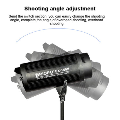 TRIOPO EX-150W Studio Flash Built-in Dissipate Heat System with EX-150III LED Single Light, EX-150W