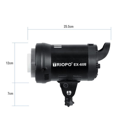 TRIOPO EX-60W Studio Flash Built-in Dissipate Heat System with EX-60III LED Single Light, EX-60W