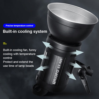 TRIOPO EX-60W Studio Flash Built-in Dissipate Heat System with EX-60III LED Single Light, EX-60W