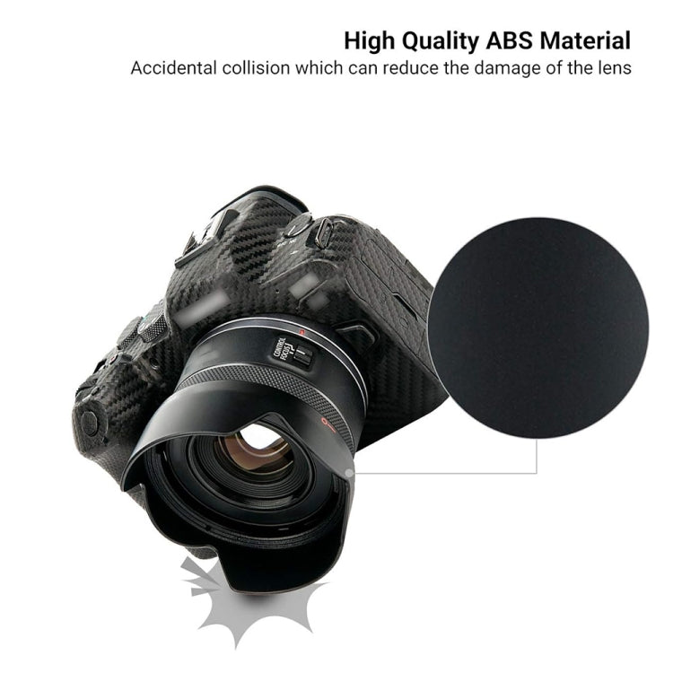 ES-65BII Lens Hood Shade for Canon RF 50mm F1.8 STM Lens, ES-65BII