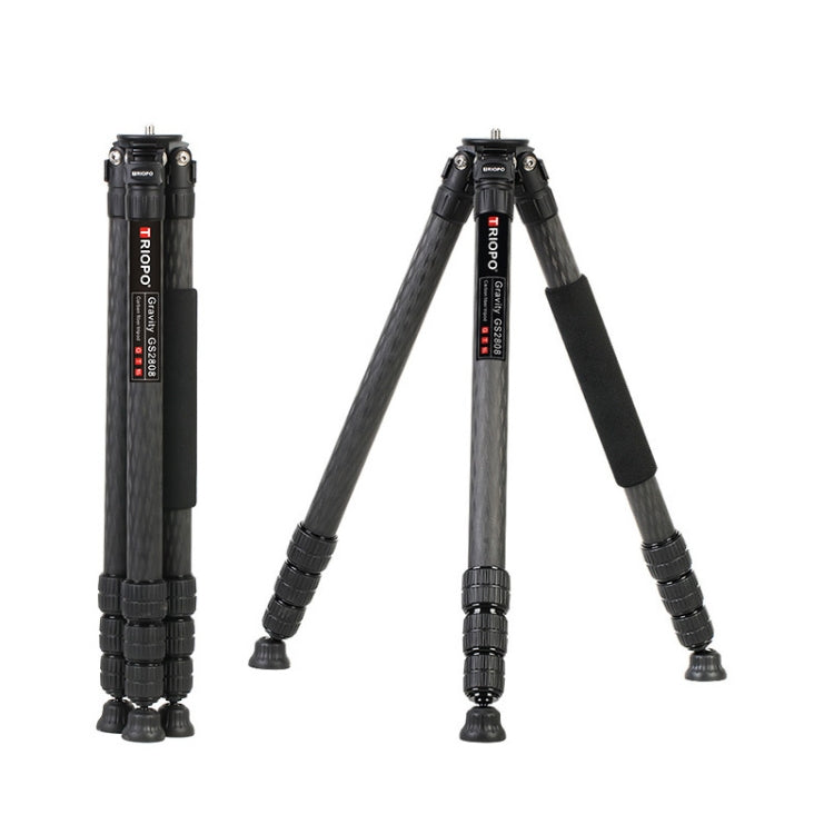 TRIOPO GS2808 Camcorder Photography No Axial Carbon Fiber Tripod Mount Holder with Ball Head, Load: 15KG, GS2808