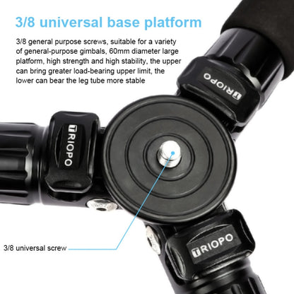 TRIOPO GS2808 Camcorder Photography No Axial Carbon Fiber Tripod Mount Holder with Ball Head, Load: 15KG, GS2808