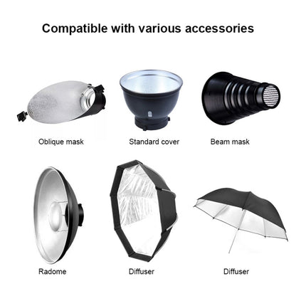 TRIOPO Oubao TTR400W Studio Flash with E27 150W Light Bulb, TTR400W