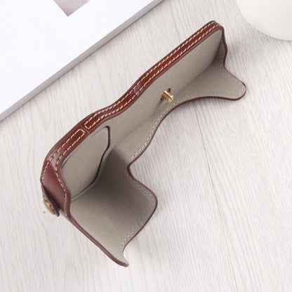 1/4 inch Thread PU Leather Camera Half Case Base for Canon EOS R, For Canon R