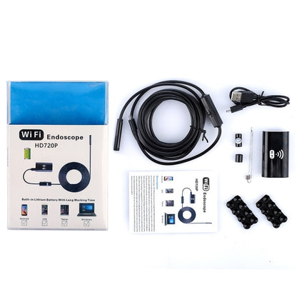F99 HD Mobile Phone Endoscope, 8mm Waterproof Pipe Endoscope, Wifi Version, Flexible Cord, Length: 5m, Length: 5m