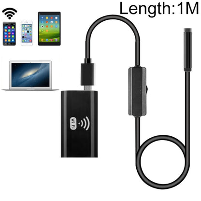F99 HD Mobile Phone Endoscope, 8mm Waterproof Pipe Endoscope, Wifi Version, Hardwire, Length: 1m, Length: 1m
