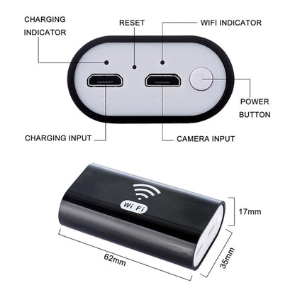 F99 HD Mobile Phone Endoscope, 8mm Waterproof Pipe Endoscope, Wifi Version, Hardwire, Length: 1m, Length: 1m