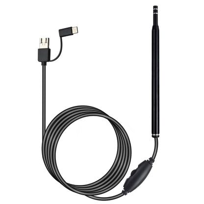 AN101 5.5mm Home Otoscope Three-in-One Ear Endoscope 30W HD Otoscope Visual Ear Picking Otoscope, 30W