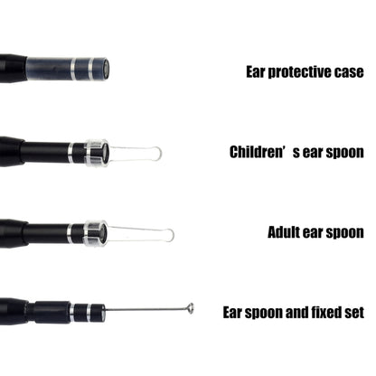 AN101 5.5mm Home Otoscope Three-in-One Ear Endoscope 30W HD Otoscope Visual Ear Picking Otoscope, 30W