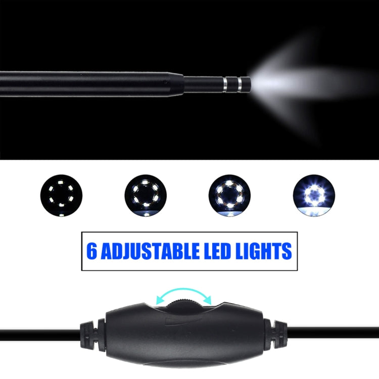 AN101 5.5mm Home Otoscope Three-in-One Ear Endoscope 30W HD Otoscope Visual Ear Picking Otoscope, 30W