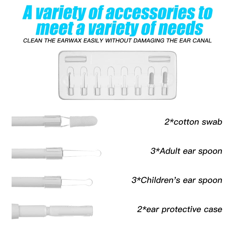 C01 4.3 Inch Screen Display HD1080P Visual Earspoon Endoscope with 6 LEDs, Diameter:3.9mm, C01 3.9mm