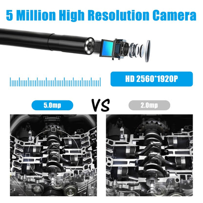 F220 5.5mm HD 5.0MP WIFI Endoscope Inspection Camera with 6 LEDs, Length: 10m, Length: 10m