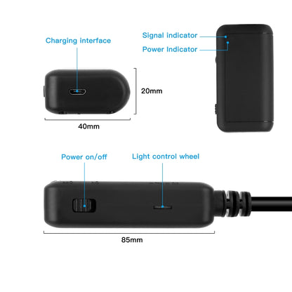 F220 5.5mm HD 5.0MP WIFI Endoscope Inspection Camera with 6 LEDs, Length: 10m, Length: 10m