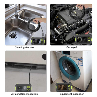 P30 5.5mm IP67 Waterproof 4.3 inch HD Portable Endoscope Hard Cable Industrial Endoscope, Cable Length: 2m, 2m, 2m (Blue)
