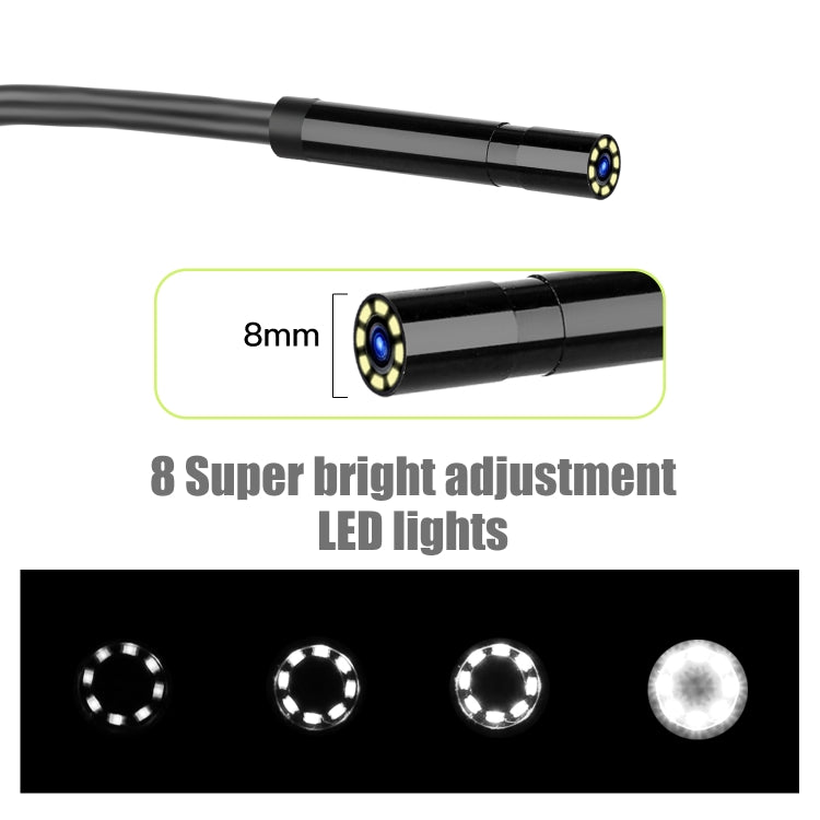 P30 5.5mm IP67 Waterproof 4.3 inch HD Portable Endoscope Hard Cable Industrial Endoscope, Cable Length: 2m, 2m, 2m (Blue)