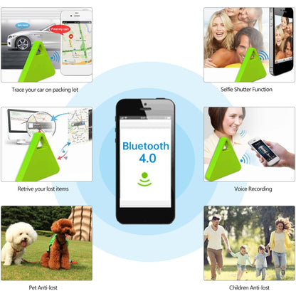 HCX003 Triangle Two-way Smart Bluetooth Anti-lost Keychain Finder, HCX003 Black, HCX003 Pink, HCX003 Green, HCX003 White