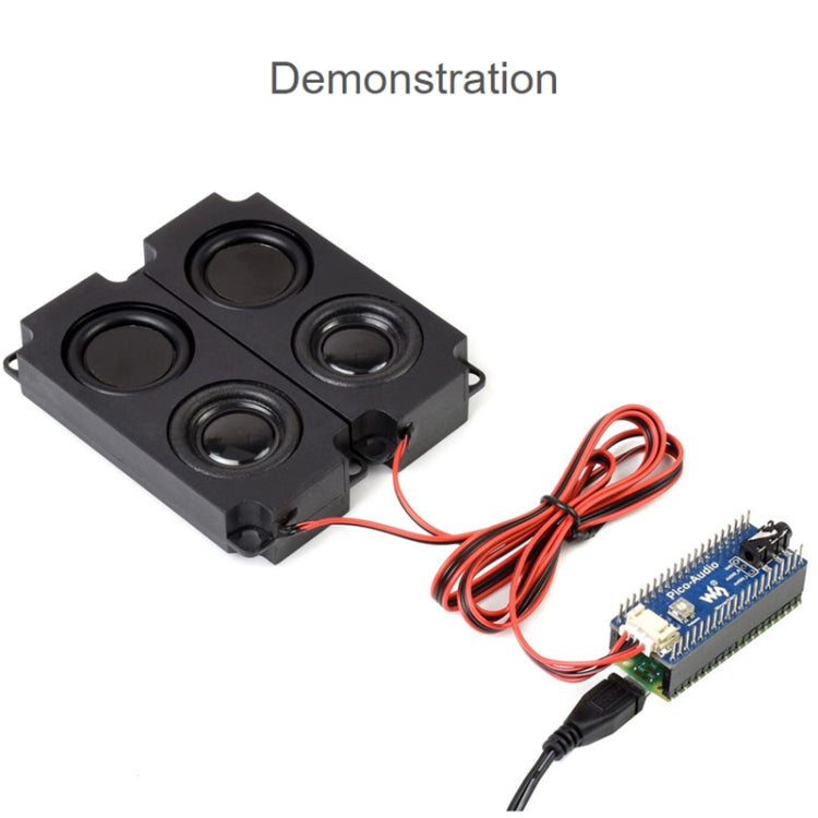 Waveshare Audio Expansion Module for Raspberry Pi Pico, Concurrently Headphone / Speaker Output, 20167