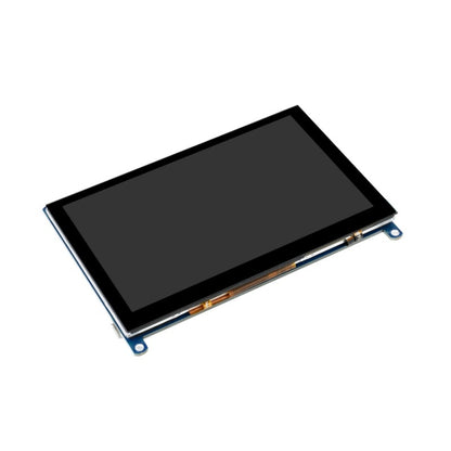 Waveshare 5 inch Slimmed-down Version 800 x 480 Toughened Glass Panel Capacitive Touch Screen LCD (H), 5 inch