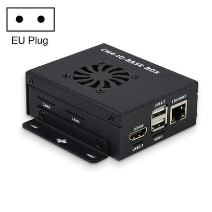 Waveshare Mini IO Board Full Ver Mini-Computer Base Box with Metal Case & Cooling Fan for Raspberry Pi CM4, Mini IO Board Full Ver