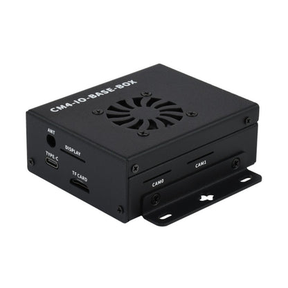 Waveshare Mini IO Board Lite Ver Mini-Computer Base Box with Metal Case & Cooling Fan for Raspberry Pi CM4, IO Board Lite Ver