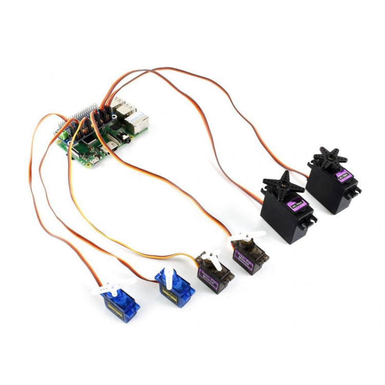 Waveshare 16-Channel 12-bit I2C Servo Driver HAT for Raspberry Pi, 15275