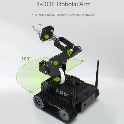 Waveshare JETANK AI Tracked Mobile Robot Kit, Based on Jetson Nano, EU Plug, Waveshare JETANK AI