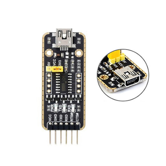 Waveshare Mini USB to UART High Band Rate Transmission Module Connectors, Mini USB