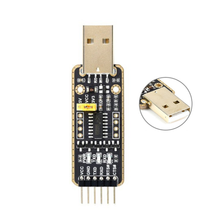 Waveshare USB-A  to UART High Band Rate Transmission Module Connectors, USB-A
