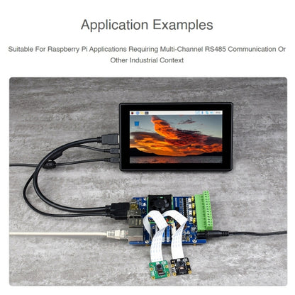 Waveshare Dual ETH Quad RS485 Base Board B for Raspberry Pi CM4, Gigabit Ethernet