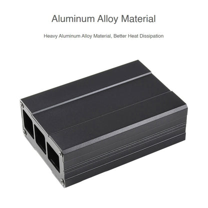 Waveshare Aluminum Chamfered Design Case for Raspberry Pi 4B, Aluminum Chamfered Case