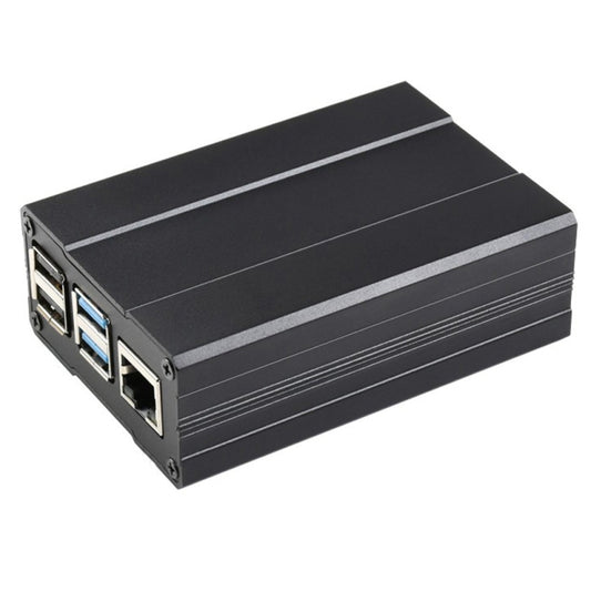 Waveshare Aluminum Chamfered Design Case for Raspberry Pi 4B, Aluminum Chamfered Case