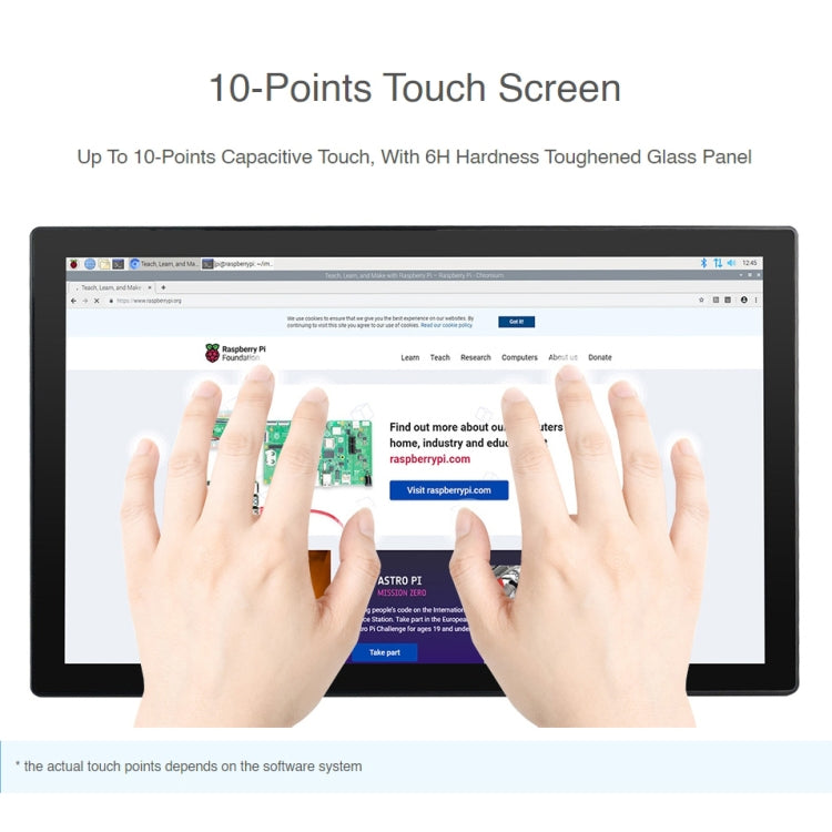 WAVESHARE Mini-Computer Powered by Raspberry Pi CM4 Touch Screen, Raspberry Pi CM4 Touch Screen EU Plug, Raspberry Pi CM4 Touch Screen UK Plug, Raspberry Pi CM4 Touch Screen US Plug