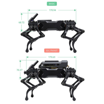 Waveshare WAVEGO 12-DOF Bionic Dog-Like Robot, Basic Version, Basic Version