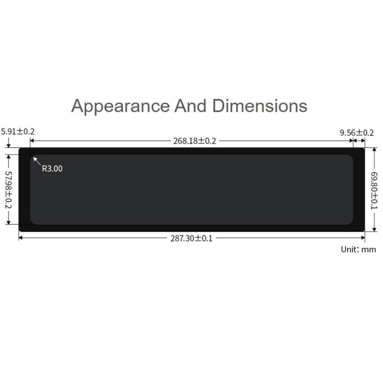 WAVESHARE 11.9 inch Capacitive Touch Display For Raspberry Pi, 320 x 1480, IPS, DSI Interface, 11.9 inch