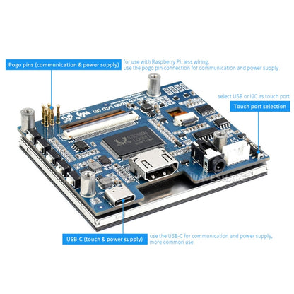 Waveshare 3.5 inch HDMI Capacitive Touch IPS LCD Display (E), 640 x 480, Audio Jack, 3.5 inch Audio Jack