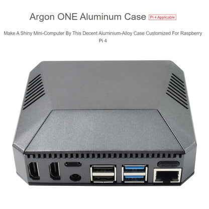 Waveshare Argon One Aluminum Case For Raspberry Pi 4, with Safe Power Button, Argon One