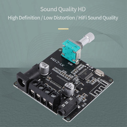 XY-C15H 20W Dual Channel HIFI Bluetooth 5.0 Stereo Digital Audio Power Amplifier Board without Shell, without Shell