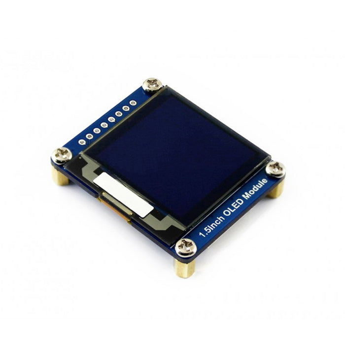 WAVESHARE 128x128 General 1.5inch OLED Display Module 16 Gray Scale with SPI/I2C Interface, 1.5inch OLED