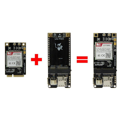 TTGO T-PCIE ESP32-WROVER-B AXP192 Chip WiFi Bluetooth Nano Card SIM Series Module Hardware Composable Development Board, SIM7000G-PCIE, SIM7000G-PCIE