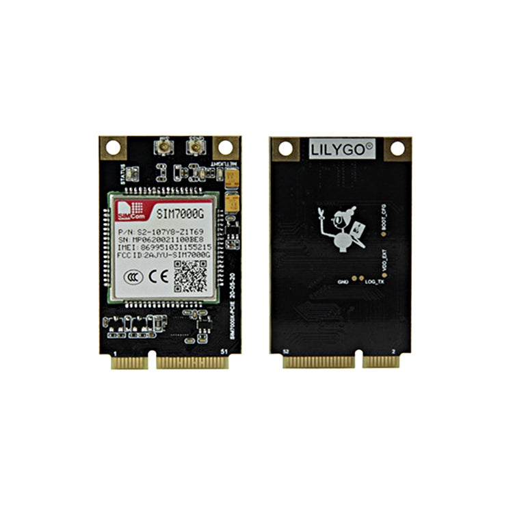 TTGO T-PCIE ESP32-WROVER-B AXP192 Chip WiFi Bluetooth Nano Card SIM Series Module Hardware Composable Development Board, SIM7000G-PCIE, SIM7000G-PCIE